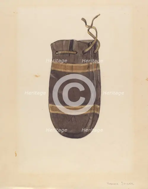 Money Bag, c. 1936. Creator: Roberta Spicer.