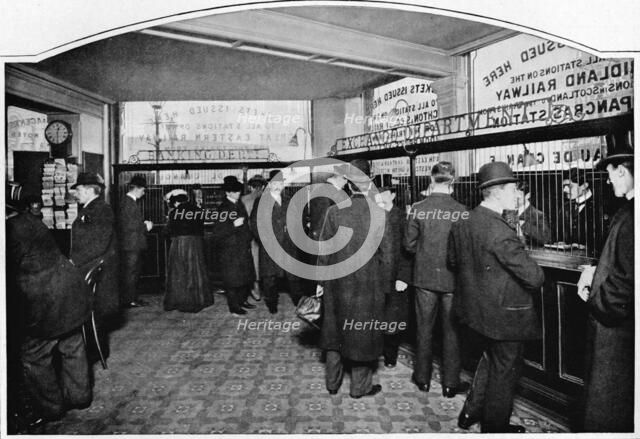 Money Exchange Department, Thmas Cook & Son, Ludgate Circus, City of London, c1903 (1903). Artist: Unknown.
