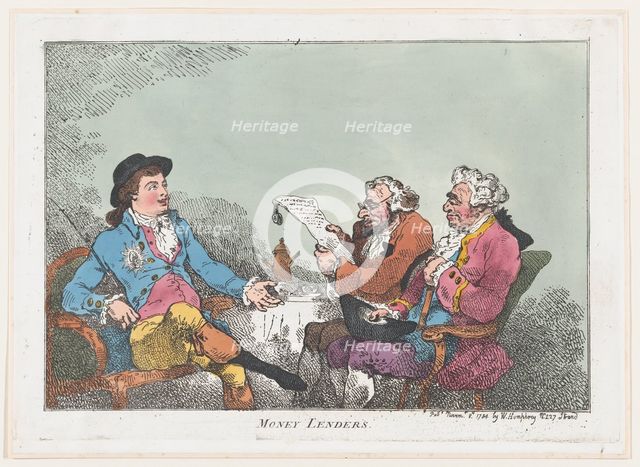 Money Lenders, November 8, 1784., November 8, 1784. Creator: Thomas Rowlandson.