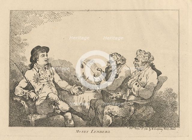 Money Lenders, November 8, 1784., November 8, 1784. Creator: Thomas Rowlandson.