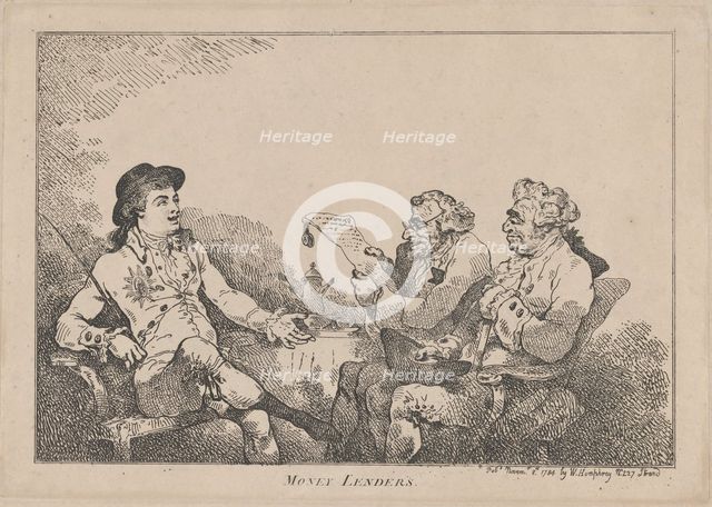 Money Lenders, November 8, 1784., November 8, 1784. Creator: Thomas Rowlandson.