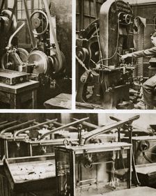 Money making; stamping and milling the disks and weighing the finished coins, 20th century. Creator: Unknown