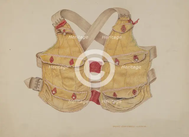 Money Vest, c. 1939. Creator: Rose Campbell-Gerke.