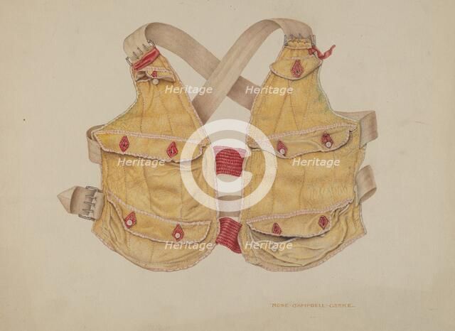 Money Vest, c. 1939. Creator: Rose Campbell-Gerke.