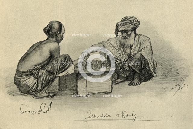 Money[lender?], Kandy, Ceylon, 1898. Creator: Christian Wilhelm Allers.