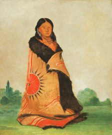 Mong-shóng-sha, Bending Willow, Wife of Great Chief, 1832. Creator: George Catlin
