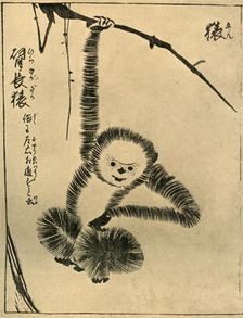 Monkey, 1720, (1924). Creator: Tachibana Morikuni