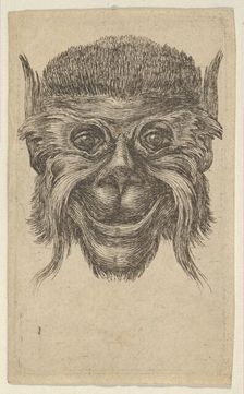 Monkey Mask, from Divers Masques, ca. 1635-45. Creator: Francois Chauveau
