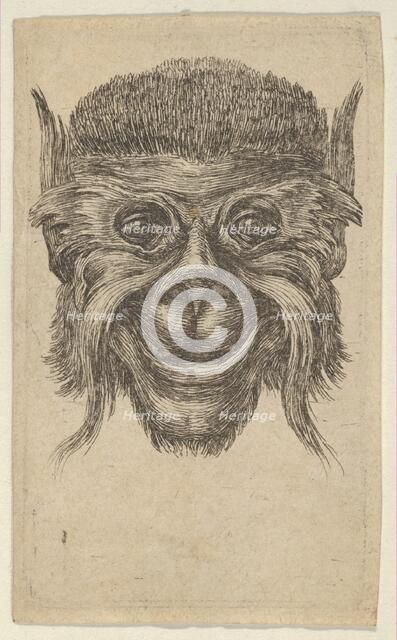 Monkey Mask, from Divers Masques, ca. 1635-45. Creator: Francois Chauveau.