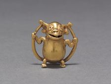 Monkey Bell Pendant, c. 700-1550. Creator: Unknown