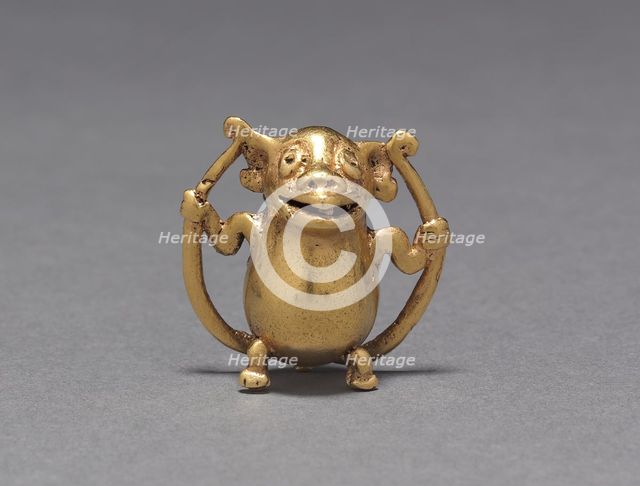 Monkey Bell Pendant, c. 700-1550. Creator: Unknown.