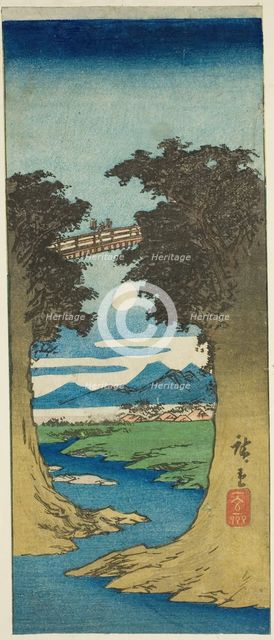 Monkey Bridge, c. 1840/42. Creator: Ando Hiroshige.