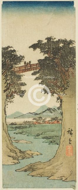Monkey Bridge, c. 1840/42. Creator: Ando Hiroshige.