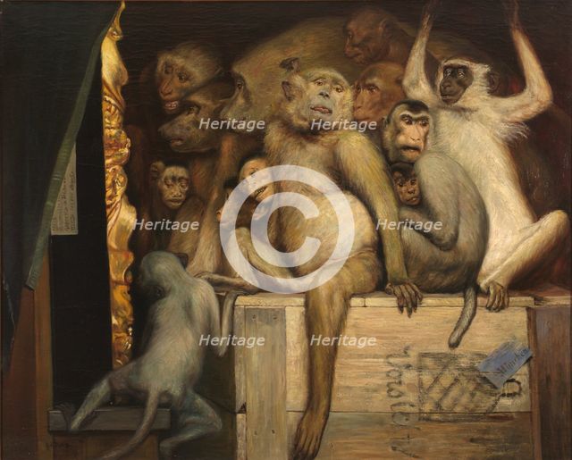 Monkeys as Judges of Art, c. 1889.