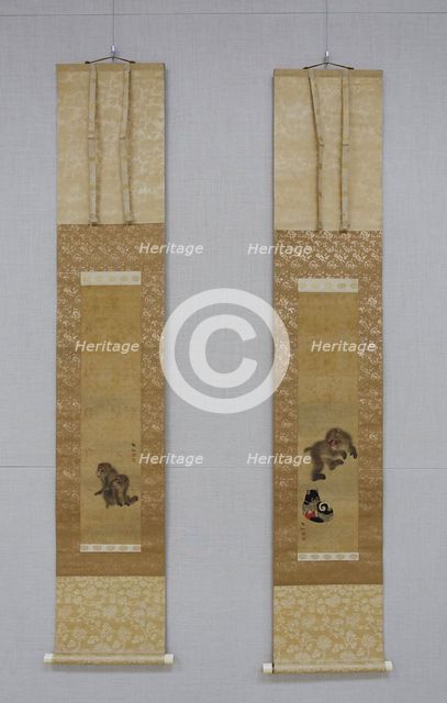 Monkeys at Play, late 18th century-before 1807. Creator: Mori Sosen.