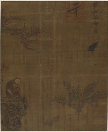 Monkeys, insects, and cabbage, Possibly Ming dynasty, 1368-1644. Creator: Unknown