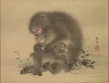 Monkeys, late 18th-early 19th century. Creator: Mori Sosen (Japanese, 1747-1821)