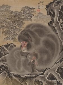 Monkeys, March 1888. Creator: Kawanabe Kyosai