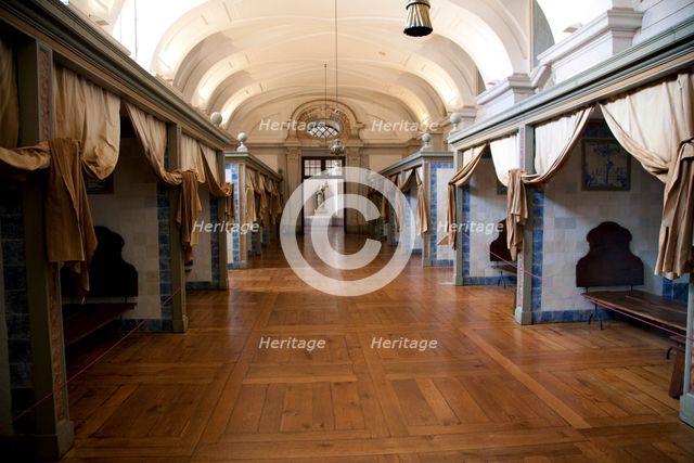 Monks cells in the monastery of Mafra National Place (Palacio de Mafra), Mafra, Portugal, 2009. Creator: Samuel Magal.