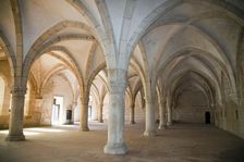 Monks hall with Gothic vault, Monastery of Alcobaca, Alcobaca, Portugal, 2009. Artist: Samuel Magal