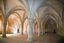 Monks hall with Gothic vault, Monastery of Alcobaca, Alcobaca, Portugal, 2009. Creator: Samuel Magal