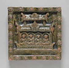 Monks in a Temple Holding the Third Buddhist Council, c.1791. Creator: Unknown