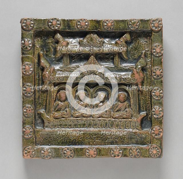 Monks in a Temple Holding the Third Buddhist Council, c.1791. Creator: Unknown.