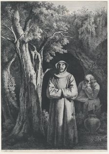 Monks in the Desert, 1797. Creator: Jean-Jacques de Boissieu
