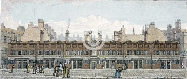 Monkwell Street, London, 1818. Artist: Robert Blemmell Schnebbelie