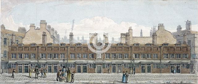 Monkwell Street, London, 1818. Artist: Robert Blemmell Schnebbelie