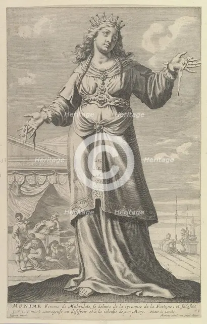Monime, 1647. Creators: Gilles Rousselet, Abraham Bosse.