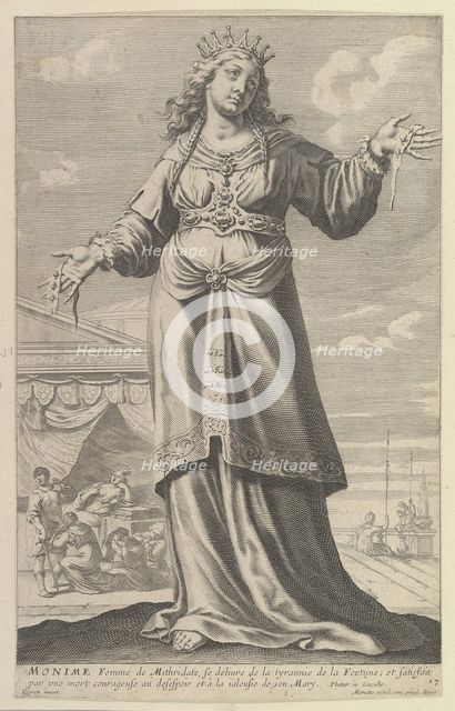 Monime, 1647. Creators: Gilles Rousselet, Abraham Bosse.