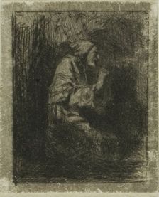 Monk at Prayer, n.d. Creator: Charles Emile Jacque