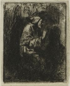 Monk at Prayer, n.d. Creator: Charles Emile Jacque