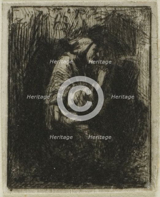 Monk at Prayer, n.d. Creator: Charles Emile Jacque.