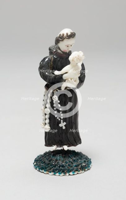 Monk Holding a Child, France, 1700/50. Creator: Verres de Nevers.