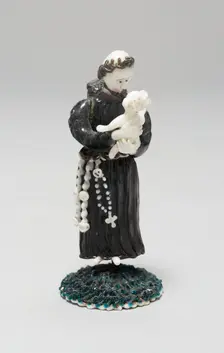 Monk Holding a Child, France, 1700/50. Creator: Verres de Nevers
