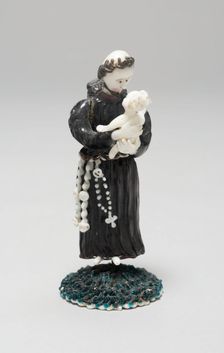 Monk Holding a Child, France, 1700/50. Creator: Verres de Nevers