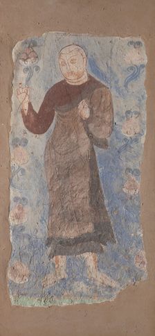 Monk Holding a Lotus, ca. 6th-7th century. Creator: Unknown