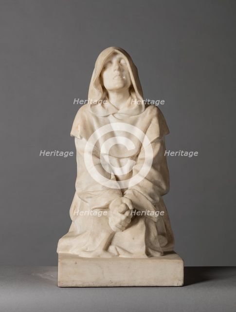 Monk in Prayer, c1921. Creator: Arthur George Walker.