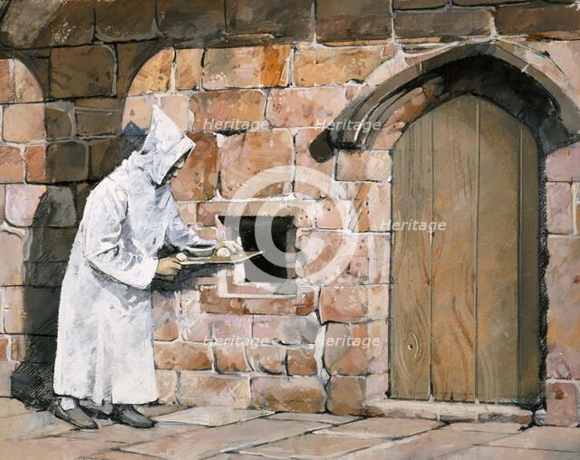 Monk, Mount Grace Priory, c14th century, (c1990-2010). Creator: Ivan Lapper.