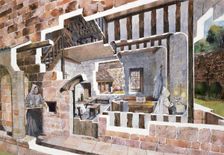 Monk's cell, Mount Grace Priory, c15th century, (c1990-2010). Creator: Ivan Lapper