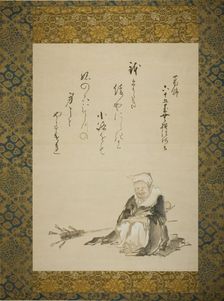 Monk Selling Ceremonial Tea Whisks, Japan, c. 1802. Creator: Hokusai