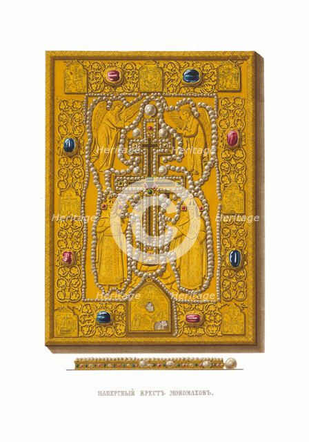 Monomakh's Pectoral. From the Antiquities of the Russian State, 1849-1853. Creator: Solntsev, Fyodor Grigoryevich (1801-1892).