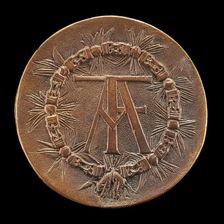 Monogram FA Circled by the Collar of the Golden Fleece [reverse], 1522/1523. Creator: Unknown