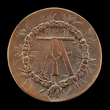 Monogram FA Circled by the Collar of the Golden Fleece [reverse], 1522/1523. Creator: Unknown