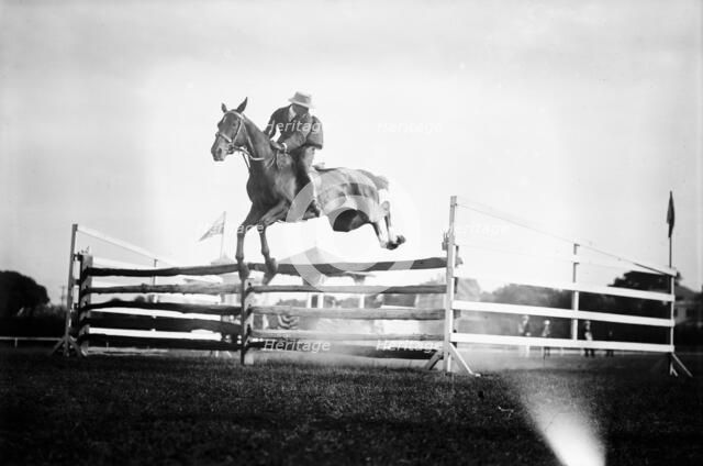 Monmouth Horse Show [jumping], between c1910 and c1915. Creator: Bain News Service.