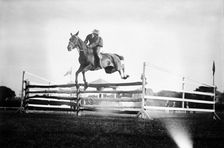 Monmouth Horse Show [jumping], between c1910 and c1915. Creator: Bain News Service