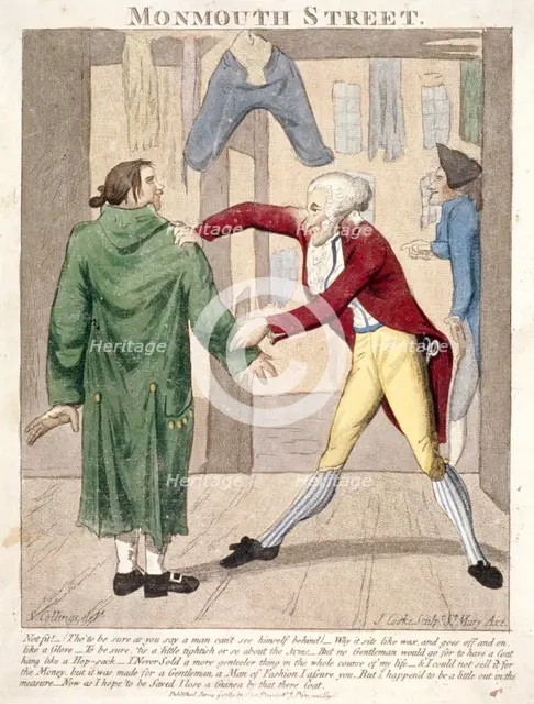 'Monmouth Street. Not fit! ...', 1789. Artist: J Cooke