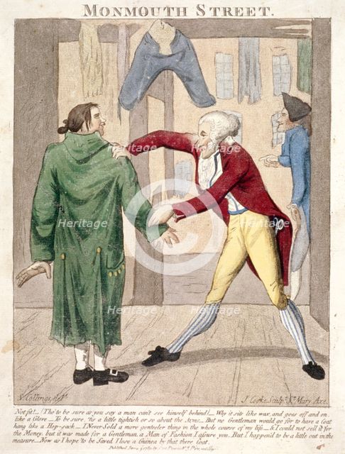 'Monmouth Street. Not fit! ...', 1789. Artist: J Cooke